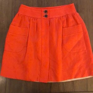 J.Crew orange skirt